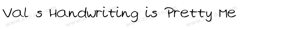 Val s Handwriting is Pretty Messy字体转换